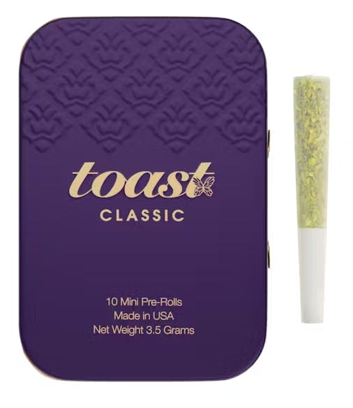 Photograph of product: Toast | Durban Daydream | .35g Pre-Roll | 10ct