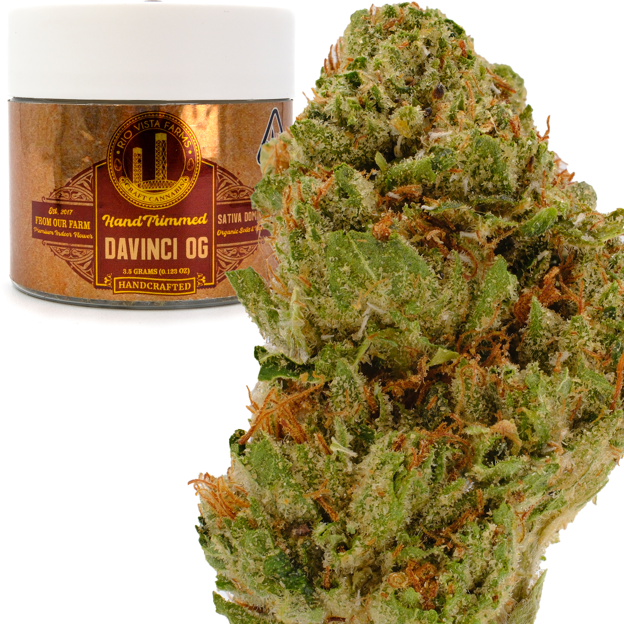 Photograph of product: Davinci OG 3.5g Jar - Rio Vista Farms