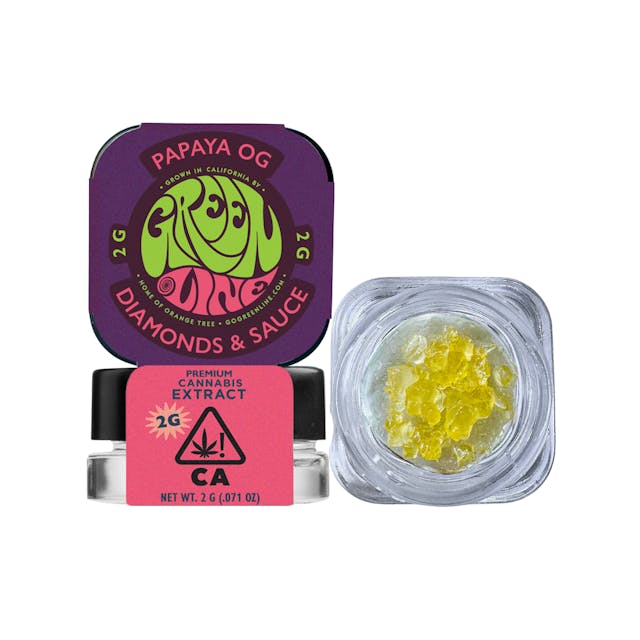 Photograph of product: Papaya OG - Diamonds & Sauce - 2g - 