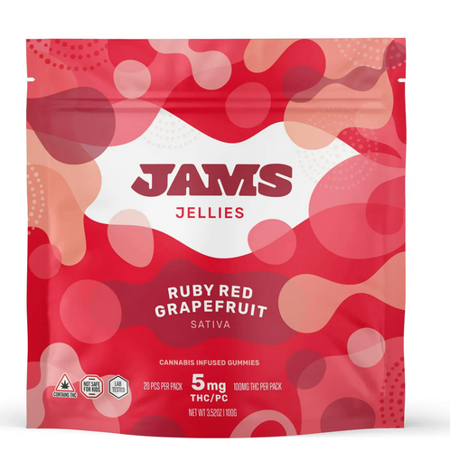 Photograph of product: Gummies - Ruby Red Grapefruit - 20 Pcs - 100mg