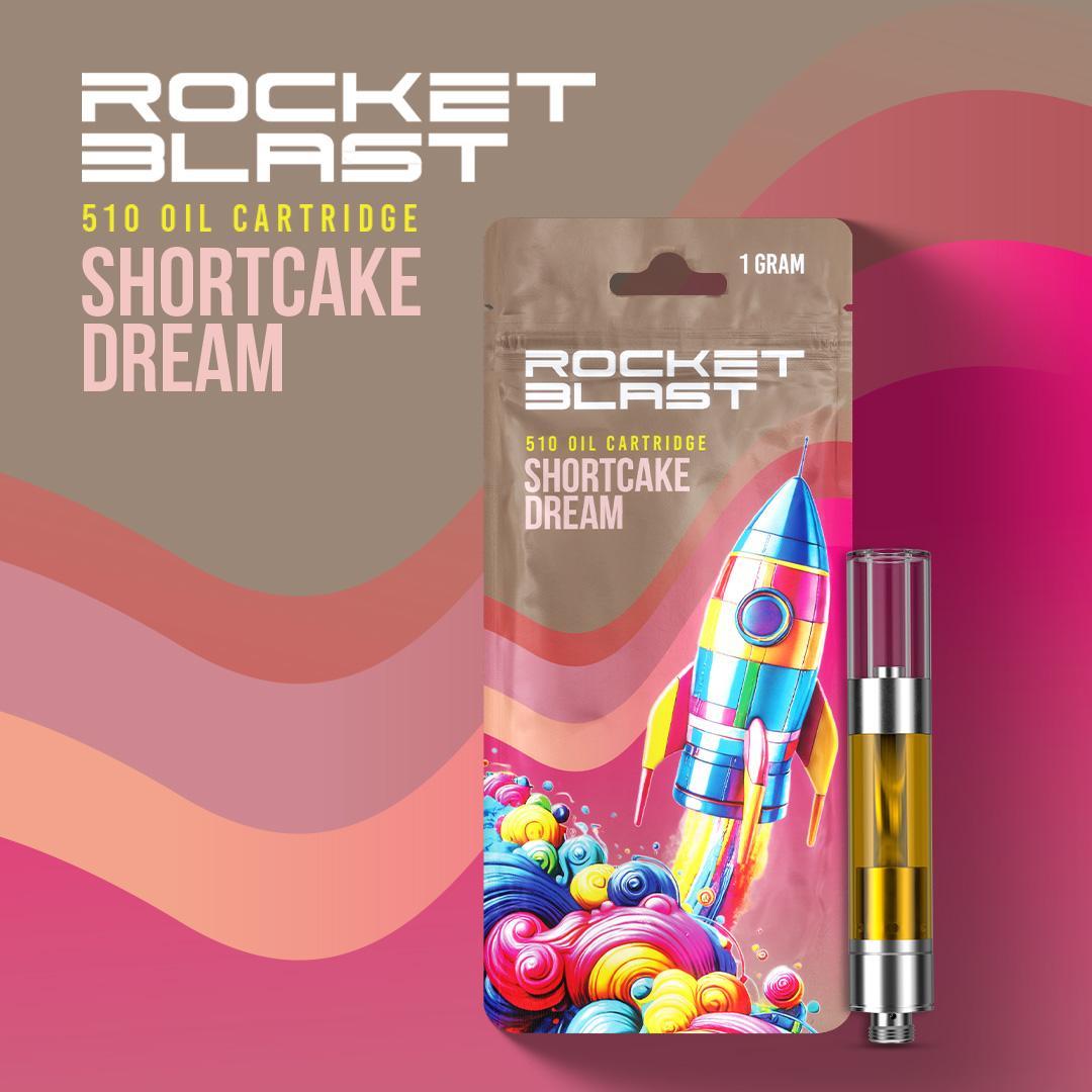 Photograph of product: Distro 10 Rocket Blast | Shortcake Dream 1g Cartridge