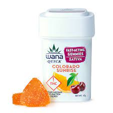Photograph of product: Wana - 100mg Quick Gummy (S) - Colorado Sunrise