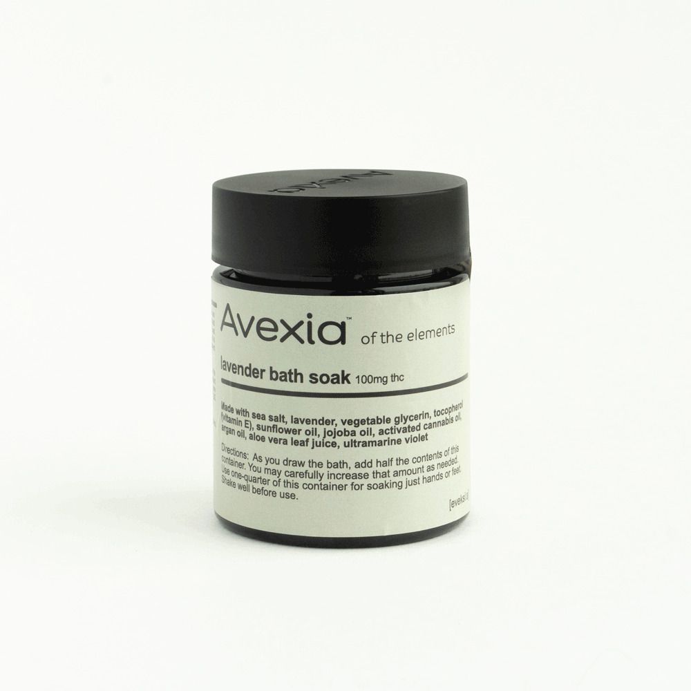 Photograph of product: Avexia 100mg Lavender Bath Soak - 100mg TH-oui
