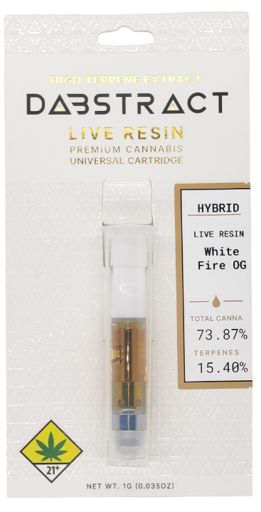 Photograph of product: Dabstract VAPE White Fire OG Cart 1g