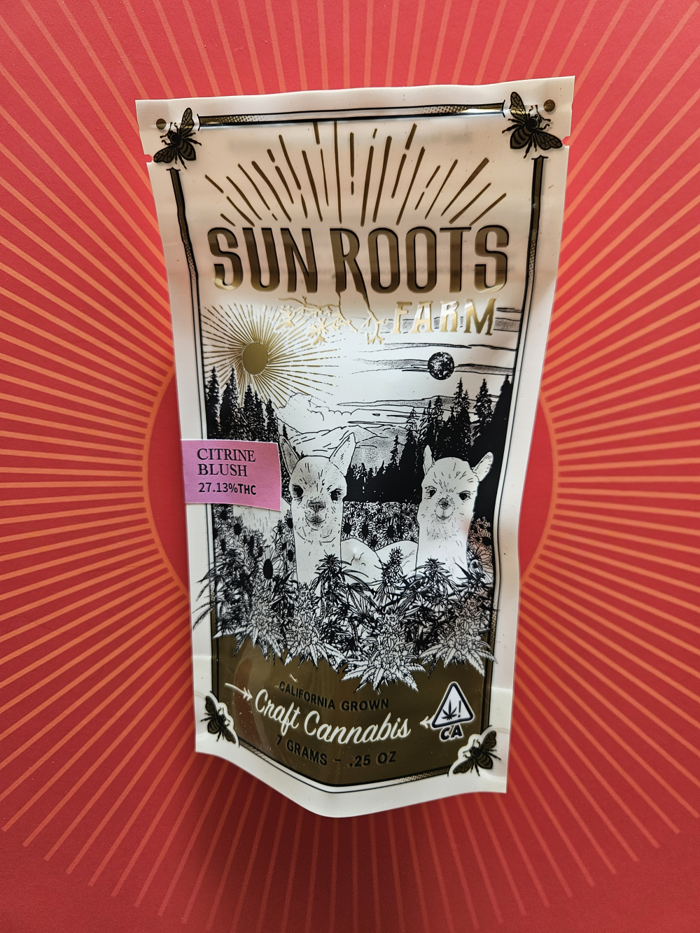 Photograph of product: Sun Roots Farm Citrine Blush 1/4 oz - 7g