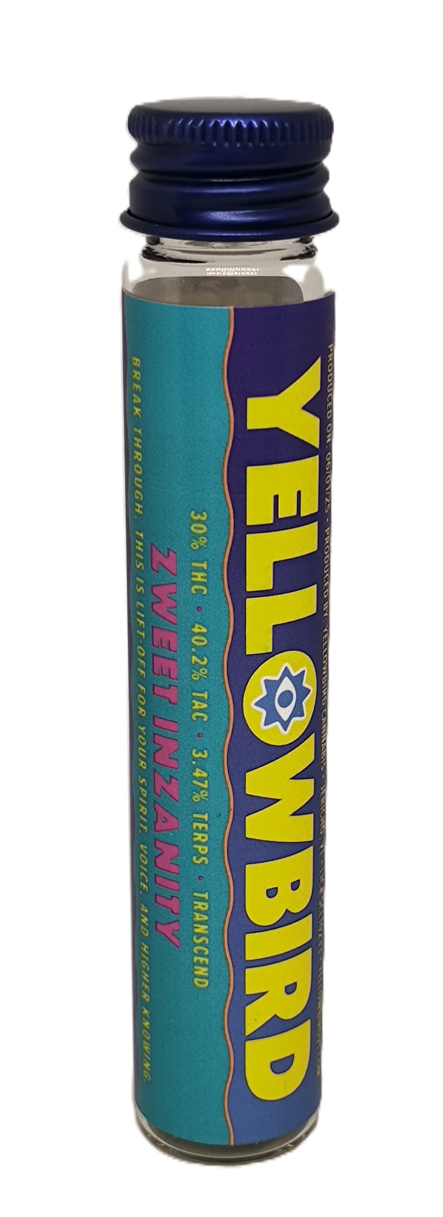 Photograph of product: Zweet Inzanity Pre-roll | Yellowbird