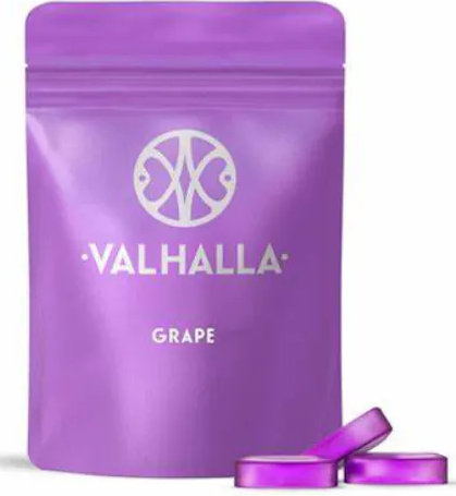 Photograph of product: Valhalla - Grape RSO 100mg 10pk Soft Lozenges