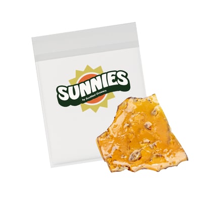 Photograph of product: SunMed | Peach Crescendo | Cured Resin Shatter [1g]