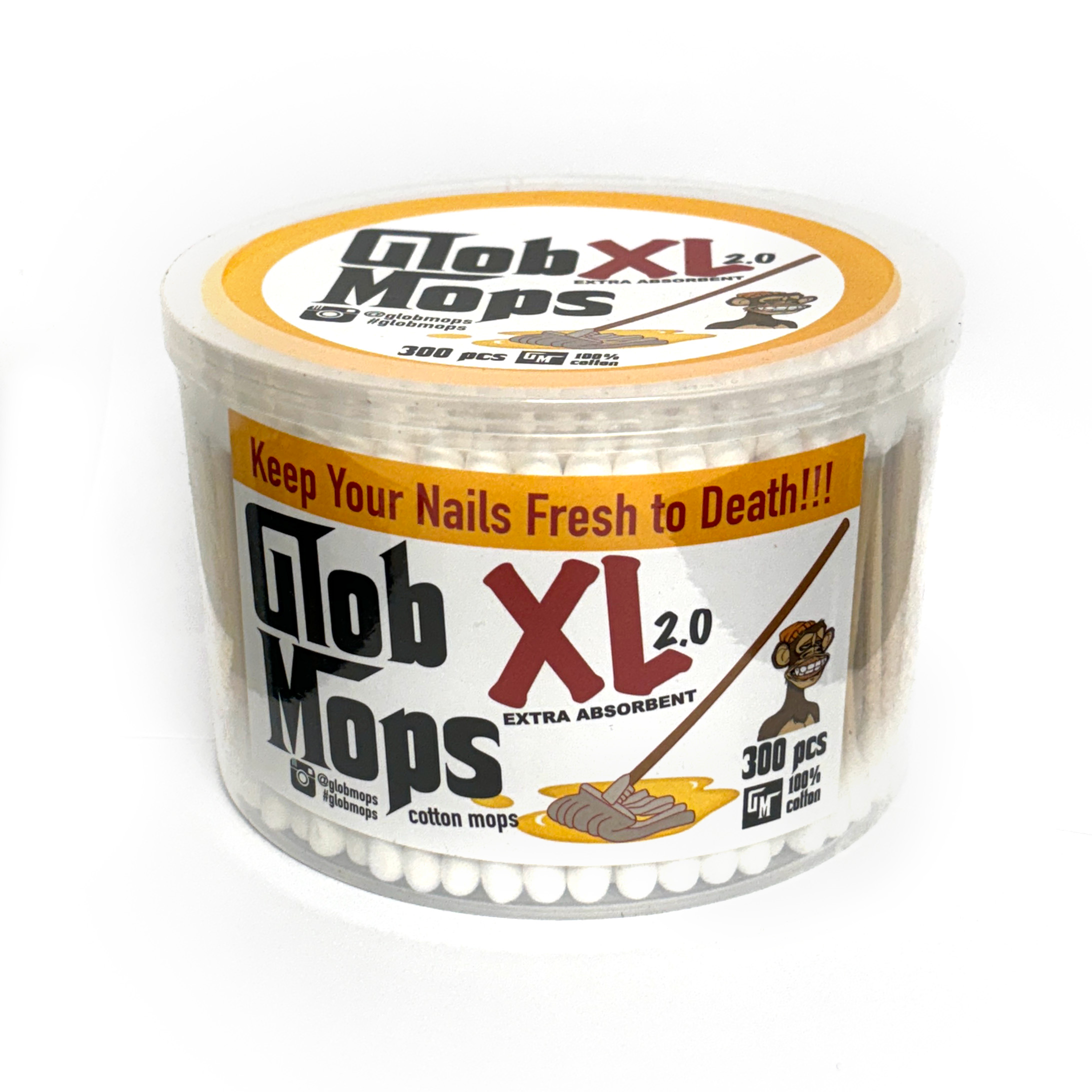 Photograph of product: Glob Mops XL Cotton Swabs