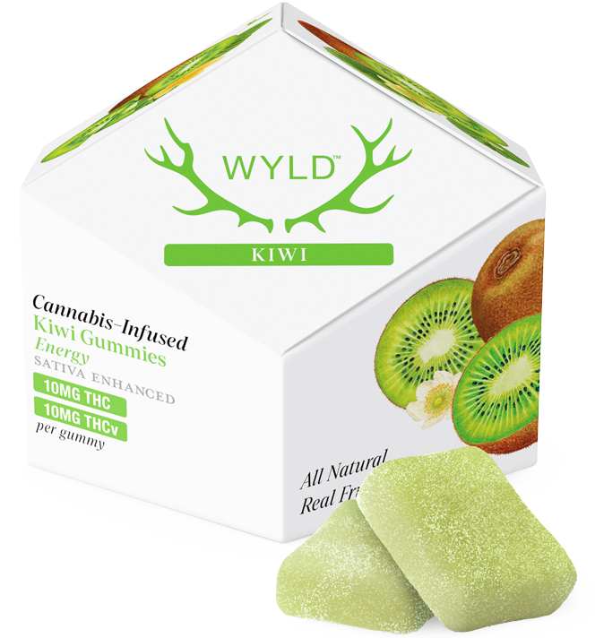 Photograph of product: Wyld | Kiwi Gummies | 40G 10PK (S)
