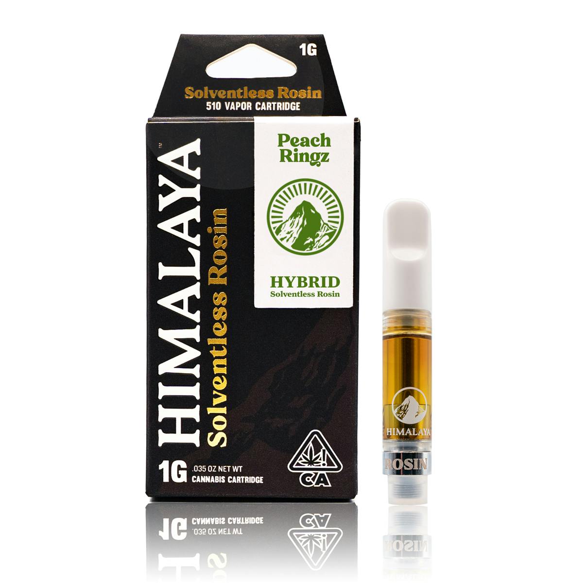 Photograph of product: Himalaya - Solventless Rosin - Peach Ringz - Vape Carts - 1.0g