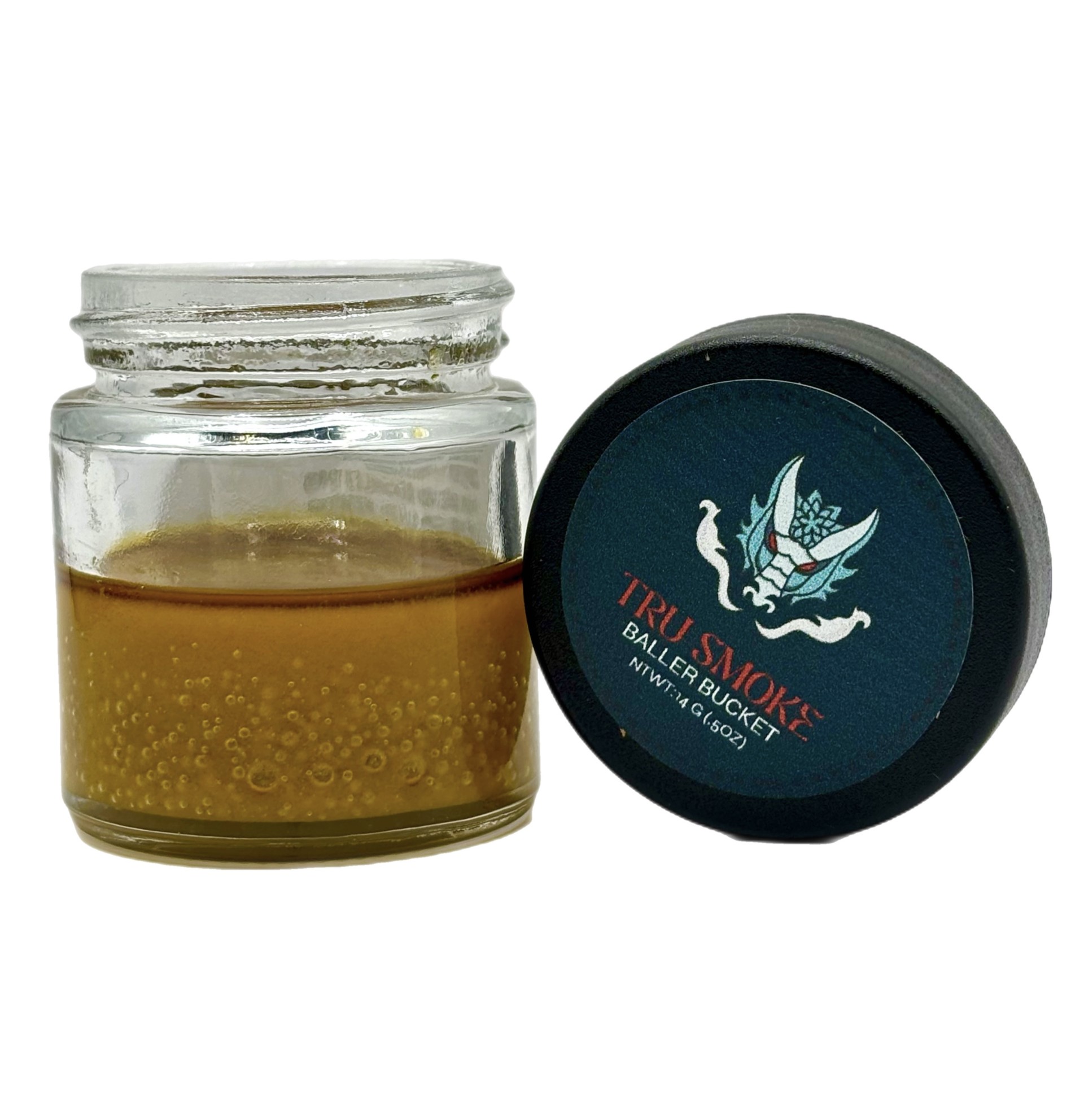 Photograph of product: TRU SMOKE | JUICY CHERRY DRIP | LIVE RESIN BADDER