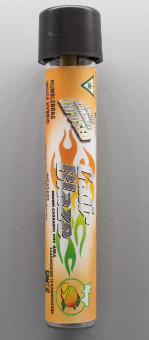 Photograph of product: 1.2G MANGO INFUSED PRE-ROLL
