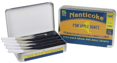 Photograph of product: Nanticoke Pineapple Runtz 5pk Prerolls