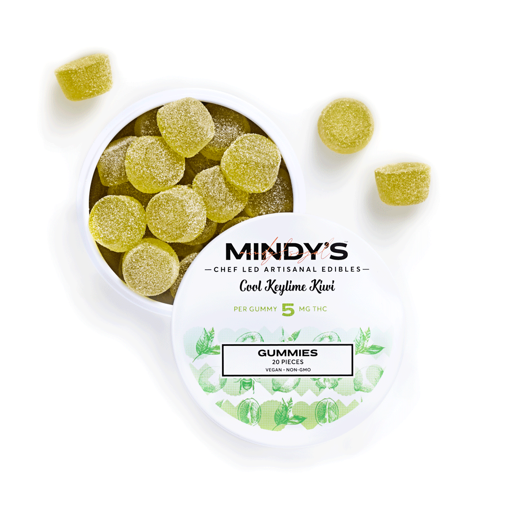 Photograph of product: Cool Keylime Kiwi Gummies | 100mg - Mindy's