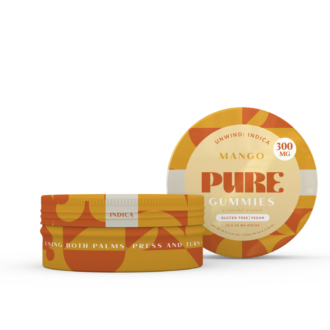 Photograph of product: Pure Gummies Mango 100mg - Oui'd