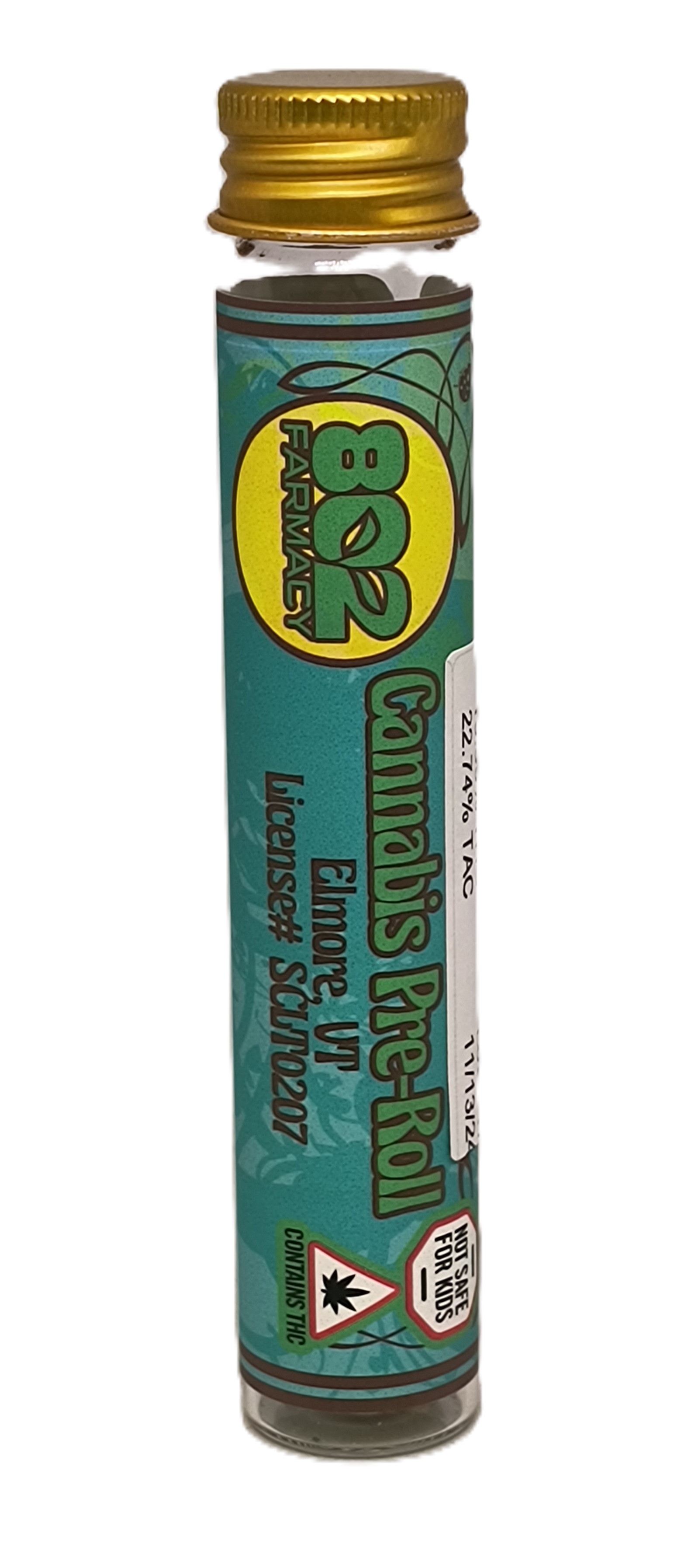 Photograph of product: Cherry Pie Pre-Roll | 802 Farmacy