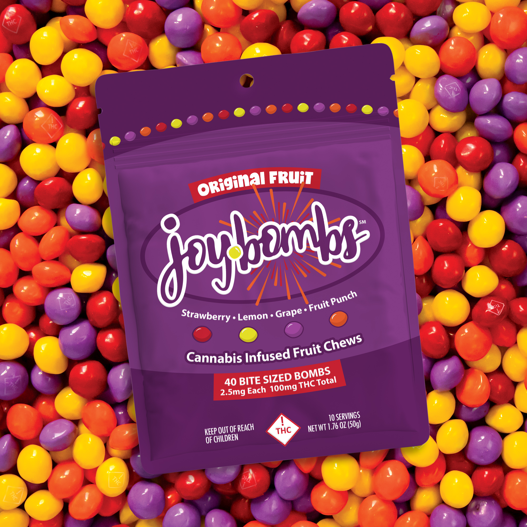 Photograph of product: Joy Bombs Original - 100mg