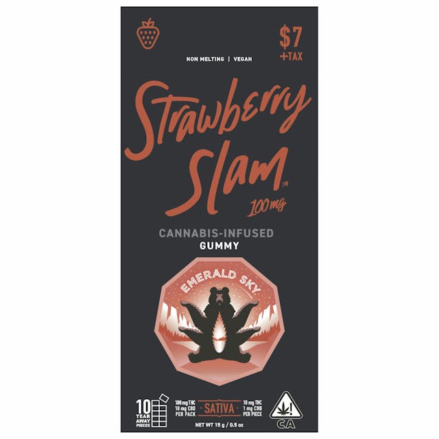 Photograph of product: Strawberry Slam | 100mg Single Gummy