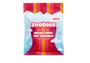Photograph of product: Zoobies - Gummies - Sour Fruit Gummies (S) 100mg