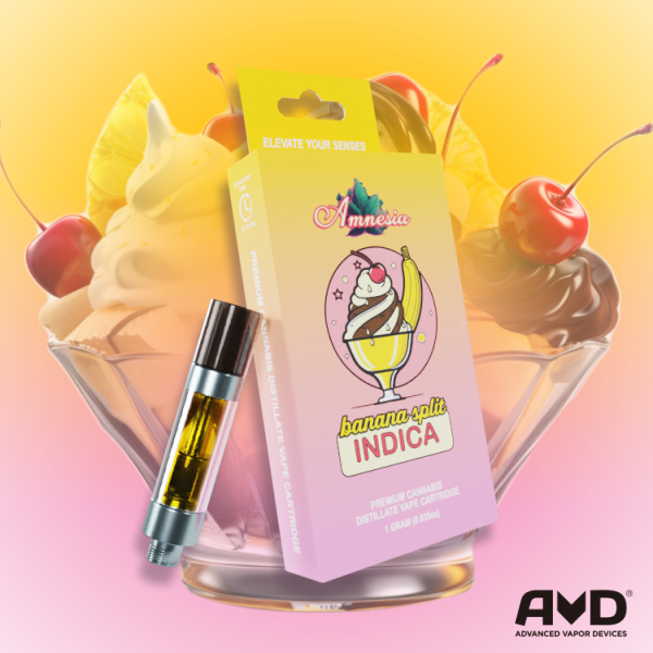 Photograph of product: Amnesia 1g Cart Banana Split