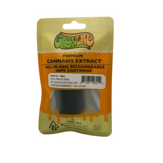 Photograph of product: Greenline - Orange Tree 1g AIO - 