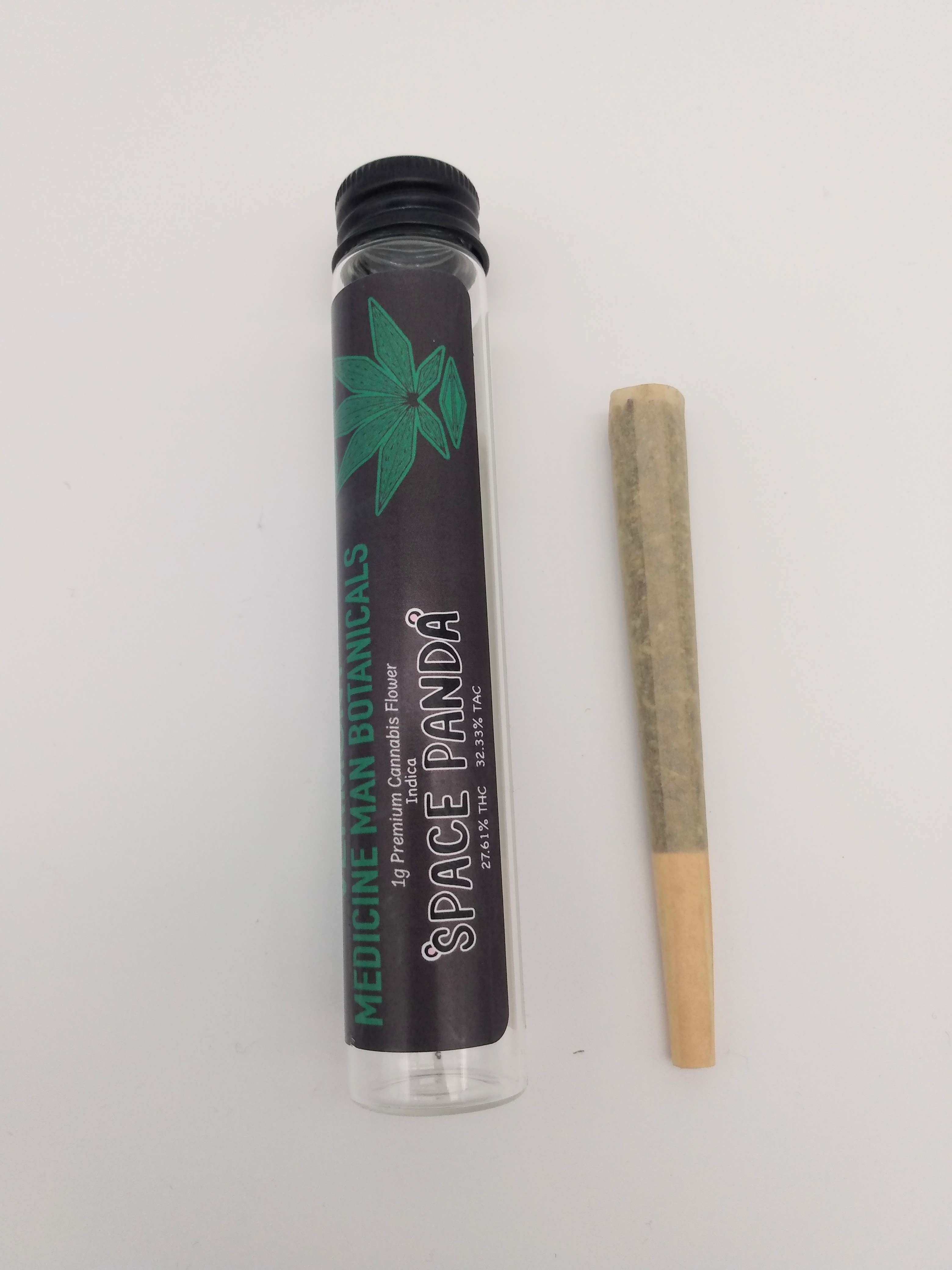 Photograph of product: Medicine Man Botanicals | Space Panda | Pre-Roll | 1g | 25.27% TH-oui