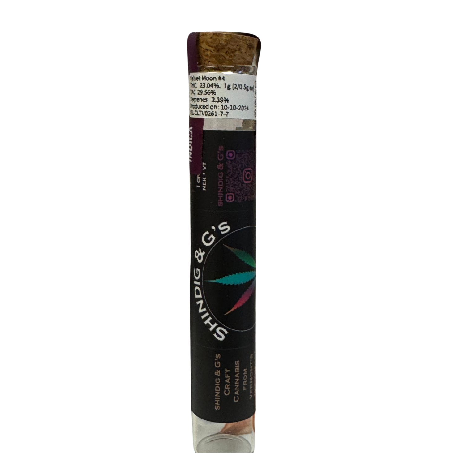 Photograph of product: Velvet Moon #4 I Two .5g Pre-rolls  I Shindig & G's