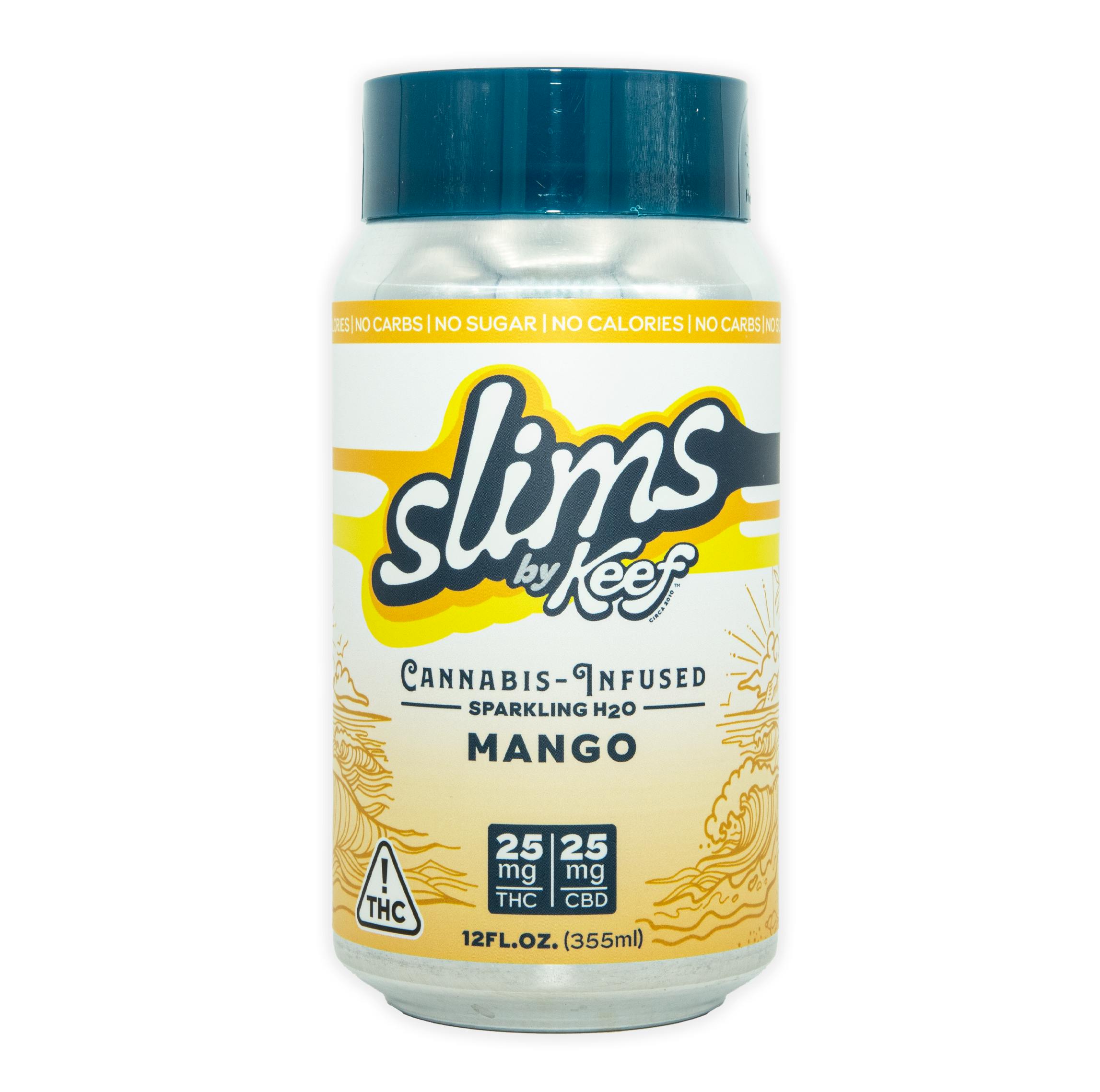 Photograph of product: MANGO SLIM 1:1 SPARKLING WATER [25MG CBD: 25MG TH-oui]