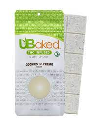 Photograph of Product: UBaked | Cookies & Cream | 200mg Canna Bar