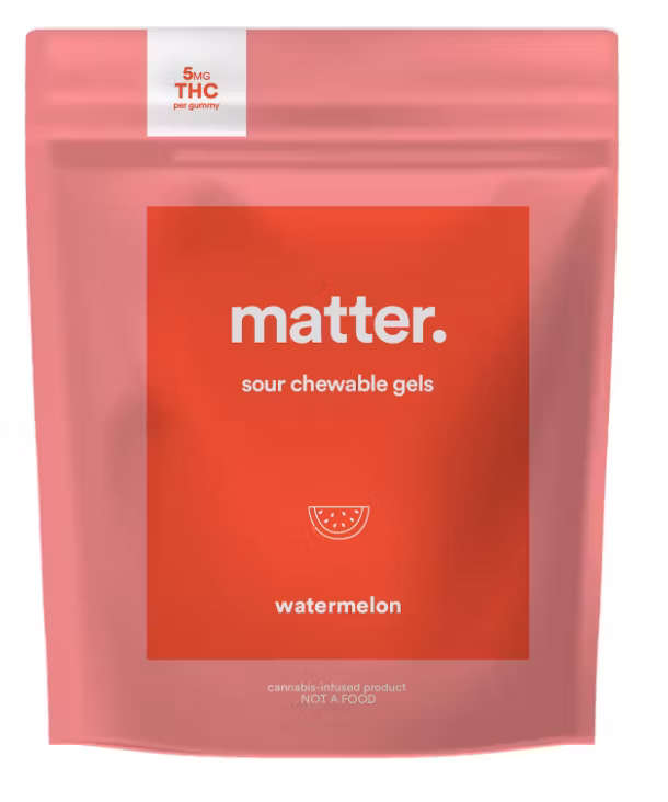 Photograph of product: Matter I Gummy I Sour Watermelon - 100mg