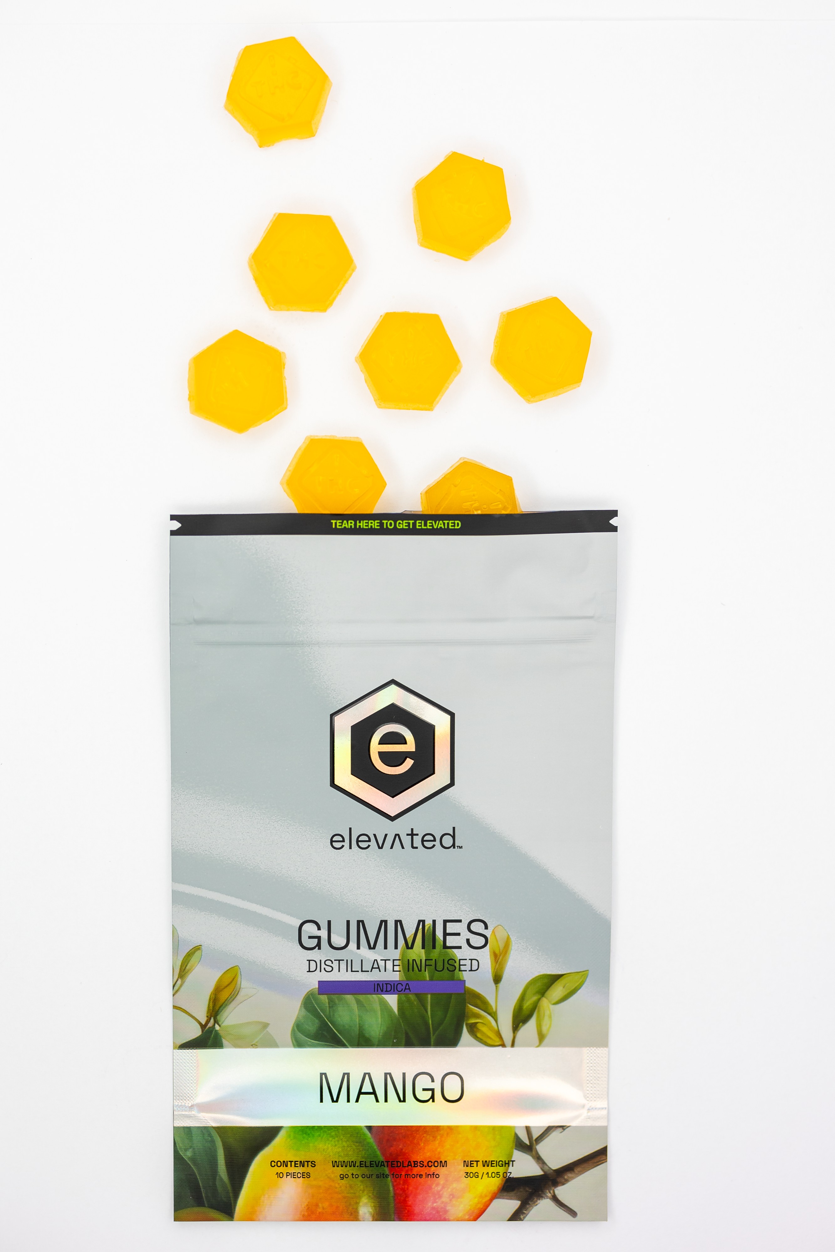 Photograph of product: Elevated Gummies - Mango 100mg