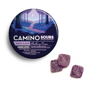 Photograph of product: Gummies - Sour Blackberry Dream (1:1:1 CBD:THC:CBN) - 100mg