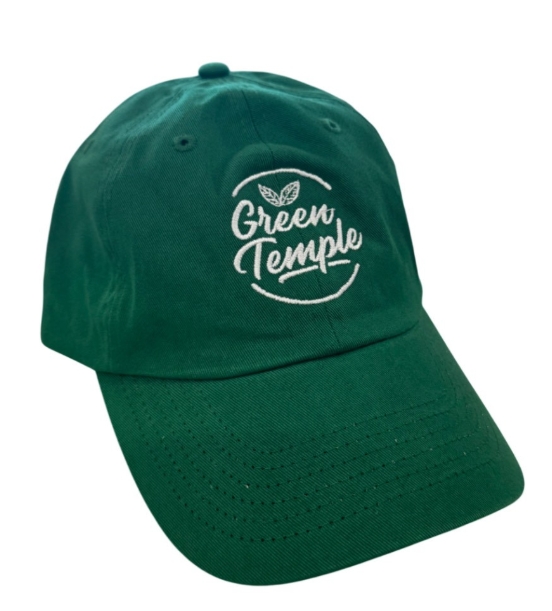 Photograph of product: NC Hat - Green Temple (Dad Hat)
