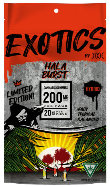 Photograph of product: Dixie Exotics Hala Burst 200mg