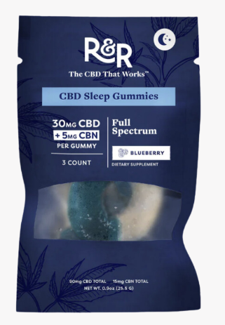 Photograph of product: R&R - Sleep Gummy - 30mgCBD/5mgCBN - 3PK