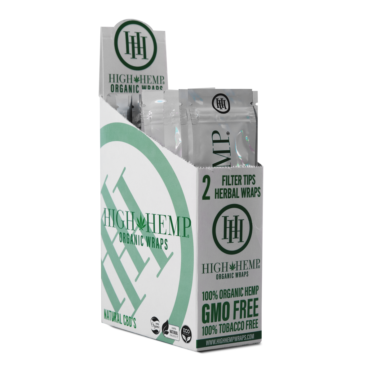 Photograph of product: High Hemp - Organic Wraps Unflavored (CBD)