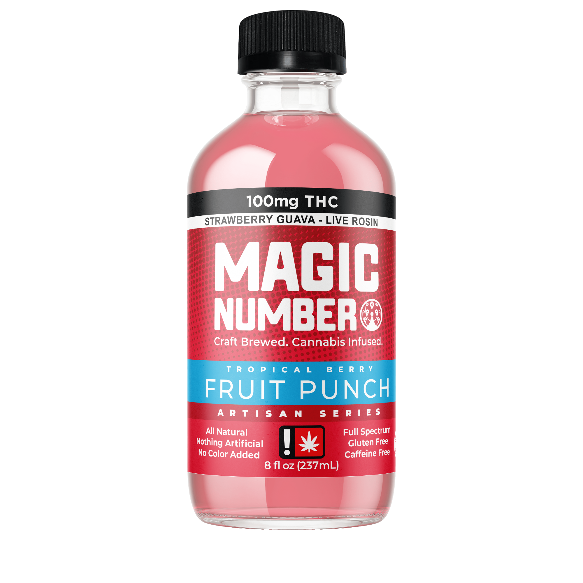 Photograph of product: Magic Number Rosin Tropical Berry Fruit Punch 100mg