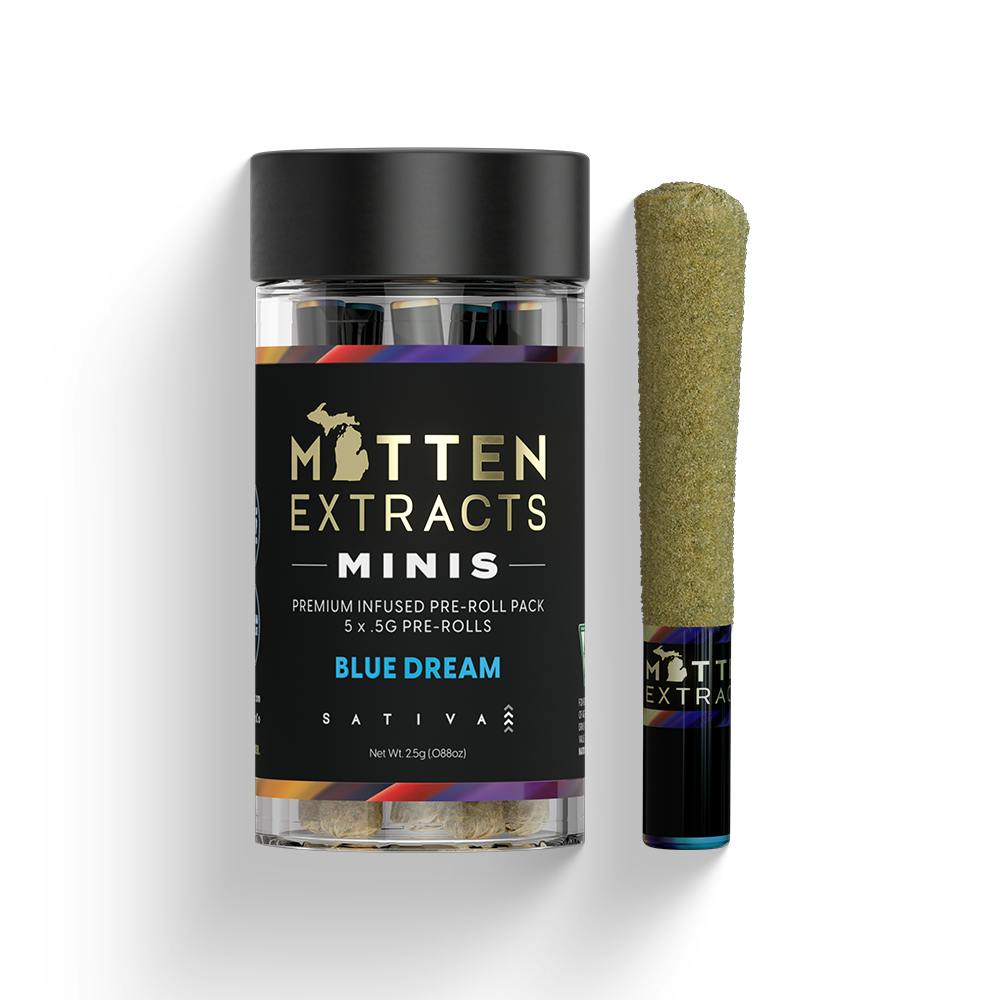 Photograph of product: AU Mitten: Blue Dream (S) Infused 5-Pack (0.7g x 5)