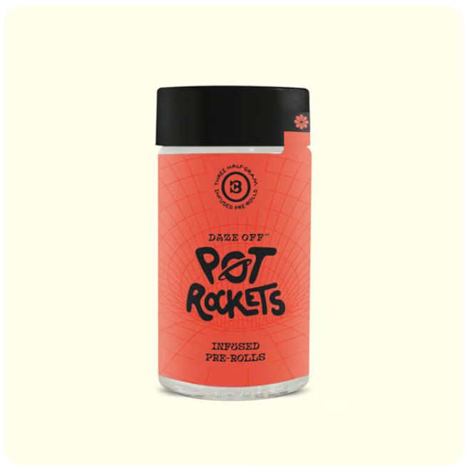 Photograph of product: Daze Off - Infused Pre Roll 3pk -  Concierge Pot Rockets (1.5g)