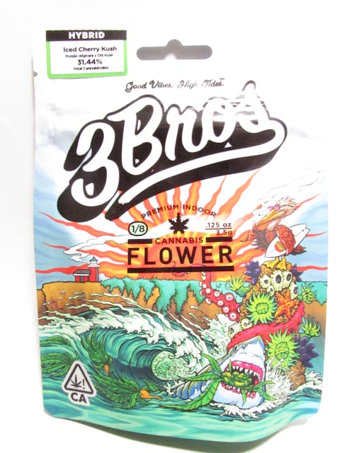 Photograph of product: 3Bros 1/8 Iced Cherry Kush - Iced Cherry Kush