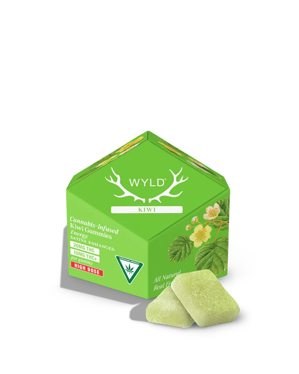 Photograph of product: Kiwi | 1:1 TH-oui:TH-ouiV | 10pk Soft Lozenges