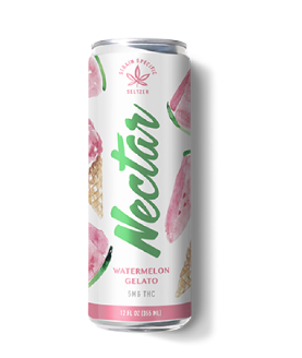 Photograph of product: Watermelon Gelato | 5mg Seltzer | Nectar