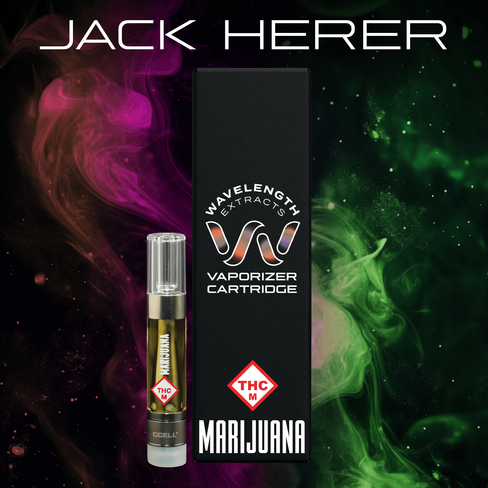 Photograph of product: WAVELENGTH - CART DISTILLATE - 0.5G - JACK HERER - Oui'd