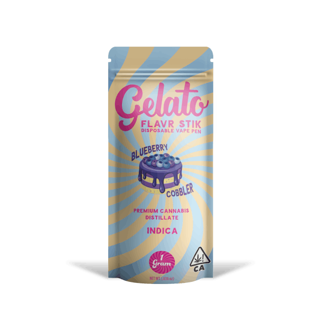 Photograph of product: Gelato Flavr Stick | 1g - Blueberry Cobbler - AIO - Oui'd - 