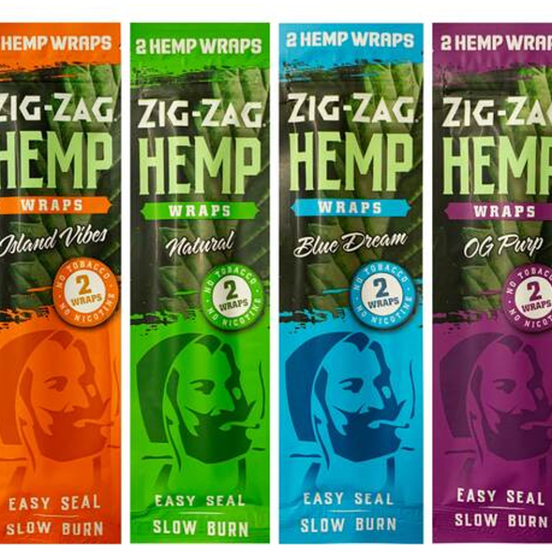 Photograph of product: Z. Accessories - Zig Zag Hemp Wrap 2 Pack - Island Vibes - 