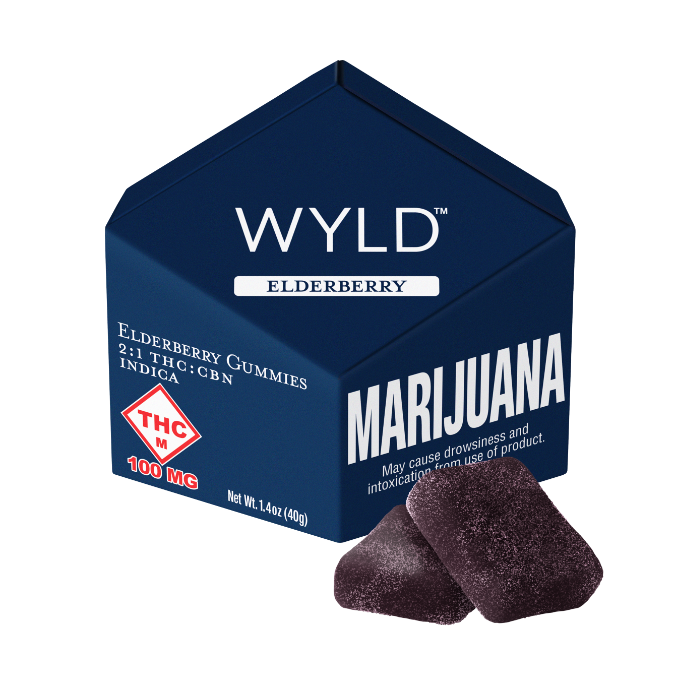 Photograph of product: 100mg Gummies | Elderberry 2:1 TH-oui:CBN