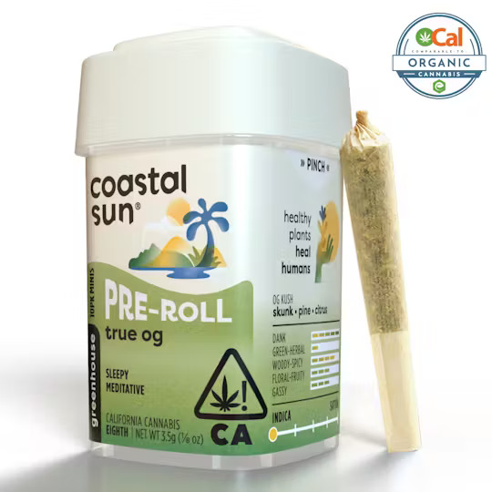 Photograph of product: 10pk - True OG - 3.5g (I) - Coastal Sun
