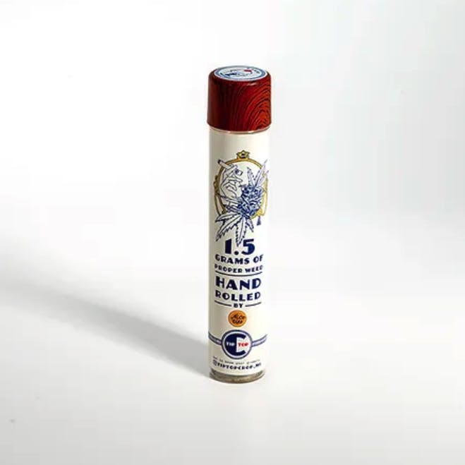 Photograph of product: Tip Top Crop | Zavinci Code 1.5g Pre-Roll