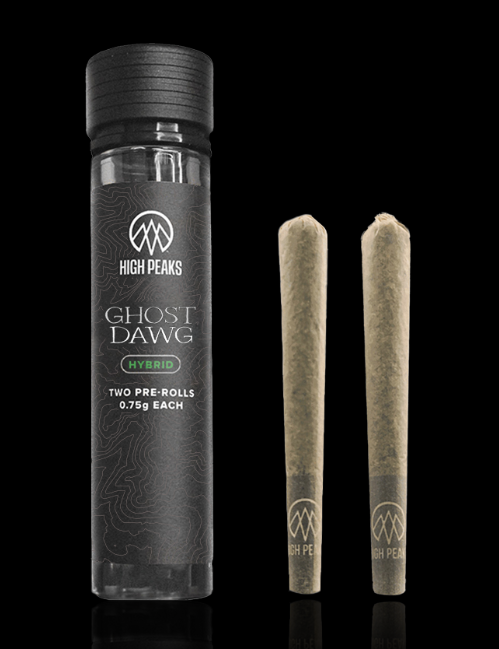 Photograph of product: High Peaks-Ghost Dawg (H)- Pre-Rolls 2pk
